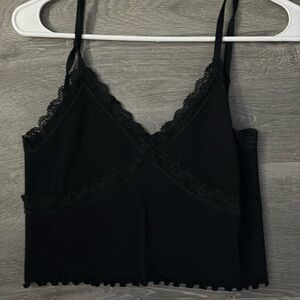 black lace tank top